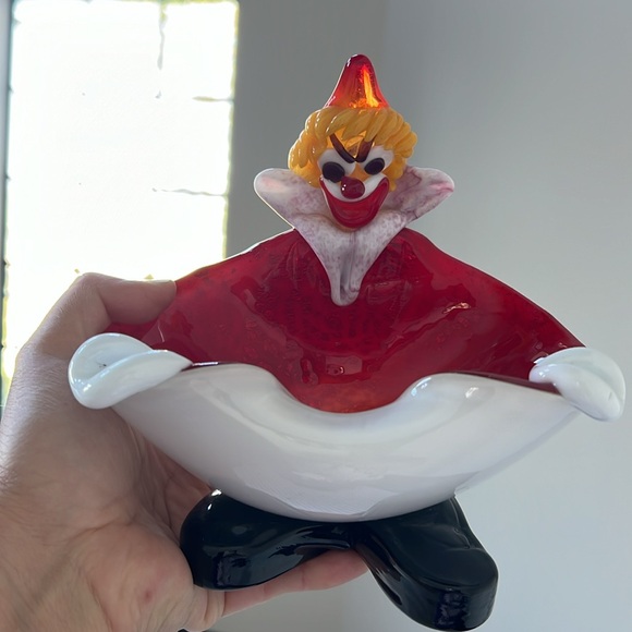 Murano Blown Glass Sculptured Whimsical Clown - Picture 12 of 13